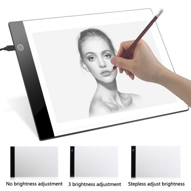 LED Digital Graphic Tablet A4